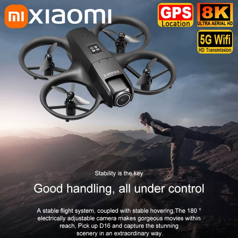  8K Aerial HD Profesional Dual-Camera D16 GPS Drone