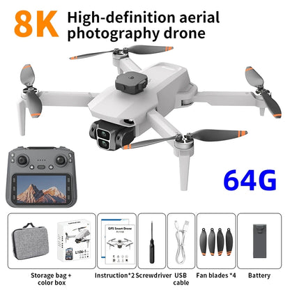 8K Professional HD Dual Camera Screen Control L600-1 PRO GPS Drone
