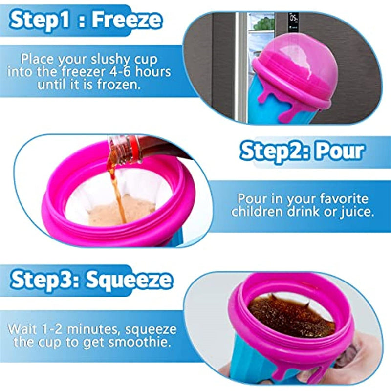 500ml Large Capacity Summer Squeeze Slushy Cup - Sheiloo