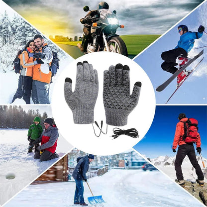 Touch Screen Outdoor Riding Electric Heated Gloves