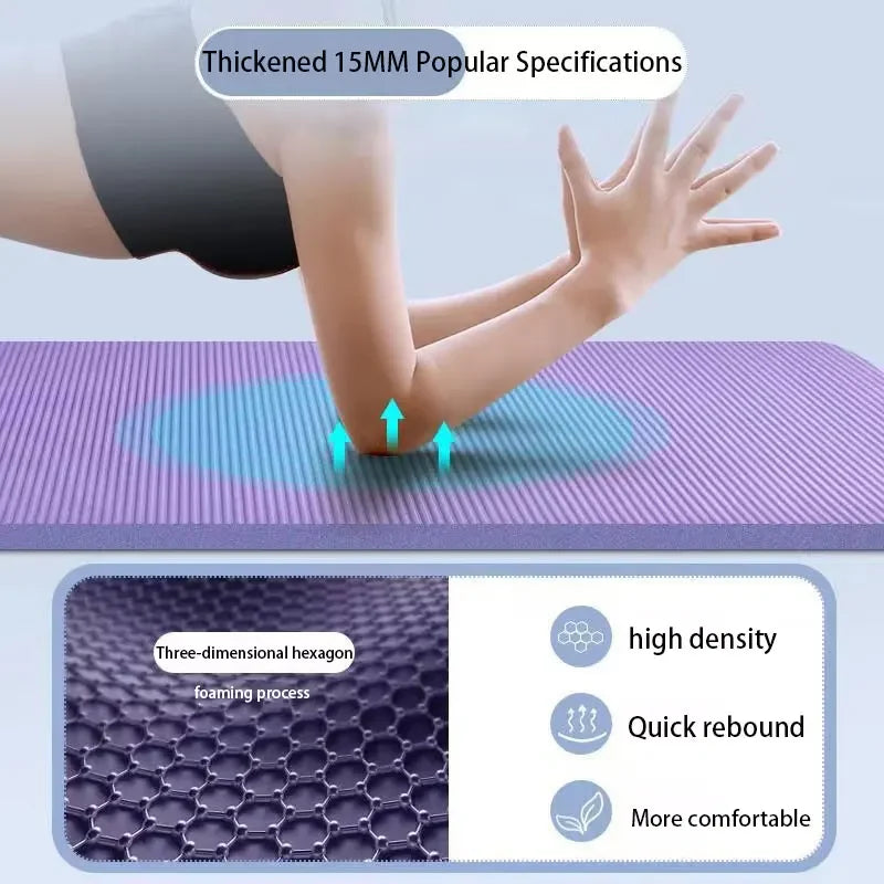 185*90CM Thickened Yoga NBR Waterproof Mat 