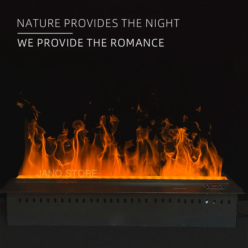3D Atomized Fireplace with Colorful Steam Flame