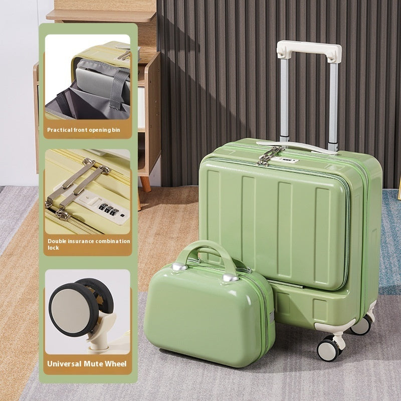 Multi-functional 18-inch Full-opening Luggage With Stand - Sheiloo