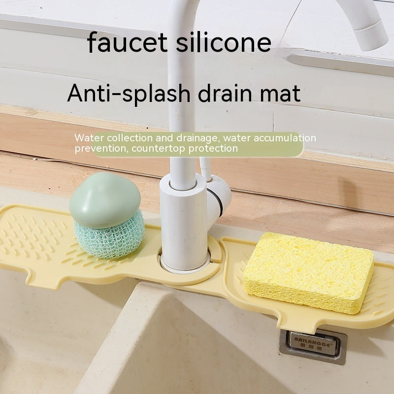 Silicone Draining Pad Kitchen Sink Rack