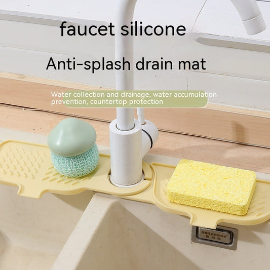 Silicone Draining Pad Kitchen Sink Rack