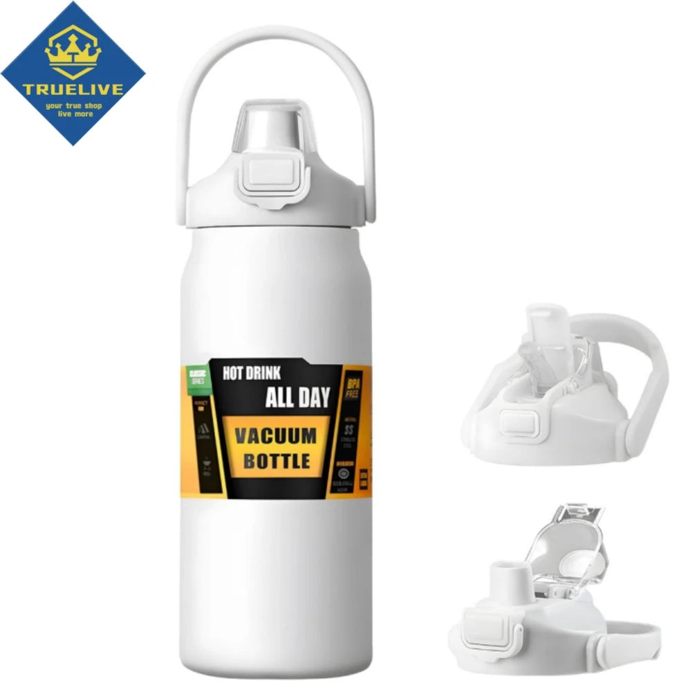 Stainless Steel Thermal Portable Thermos with Straw