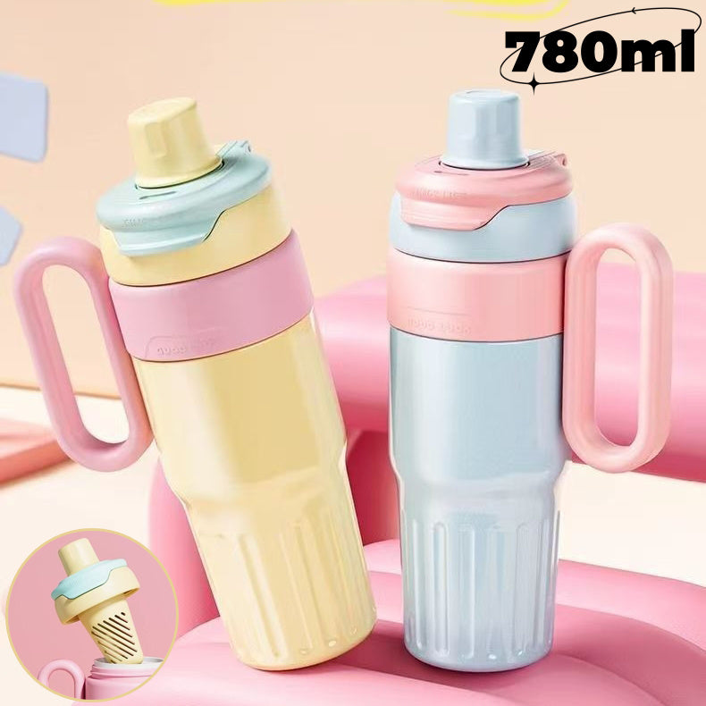 780ml Stainless Steel Gradient Thermal Cup With Lid - Sheiloo