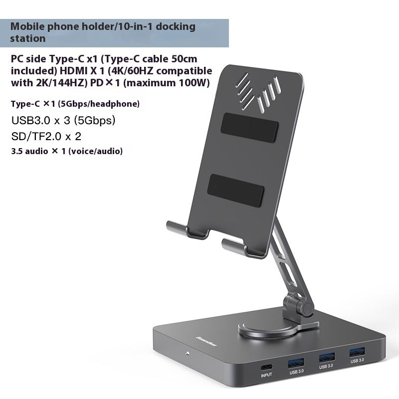USB Flat Rotating Type-C Extension Converter - Sheiloo