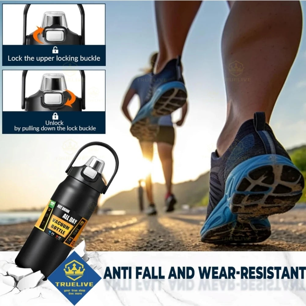 Stainless Steel Thermal Portable Thermos with Straw