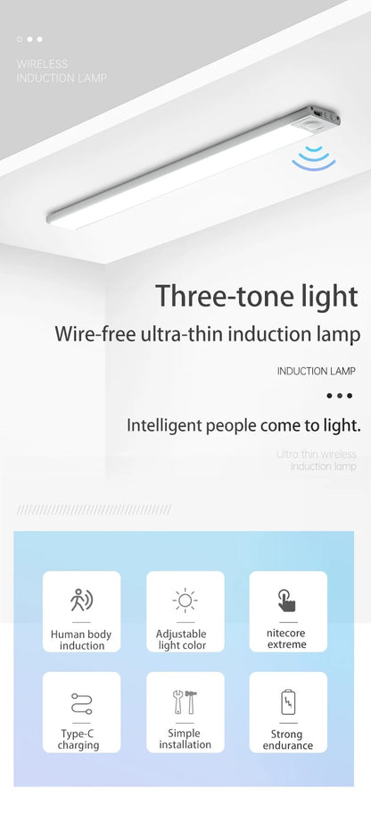 Motion Sensor Wireless USB Cabinet Night Light