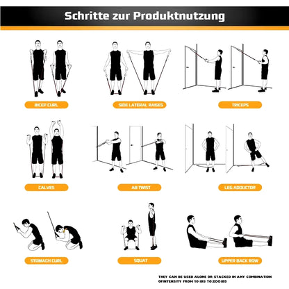 Resistance Bands Set Tension Pull Rope for Men Women Workout 