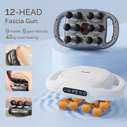 12-Head Fascia Gun High-Frequency Vibration Body Massager