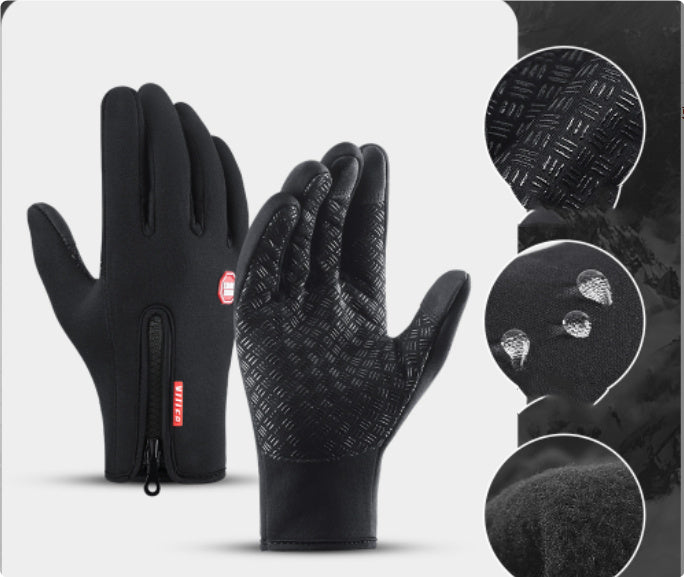 Waterproof Riding Motorcycle Fleece Sports Gloves - Sheiloo