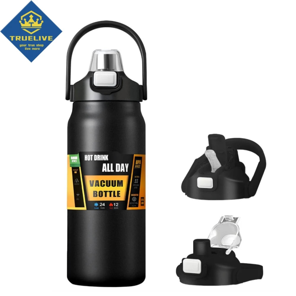 Stainless Steel Thermal Portable Thermos with Straw