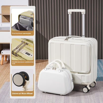 Multi-functional 18-inch Full-opening Luggage With Stand - Sheiloo