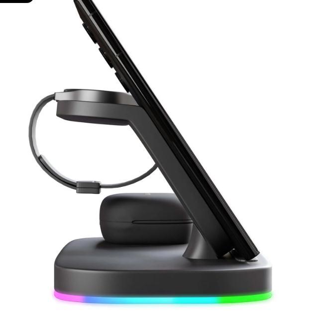 3-in-1 Wireless Charger Dock Stand