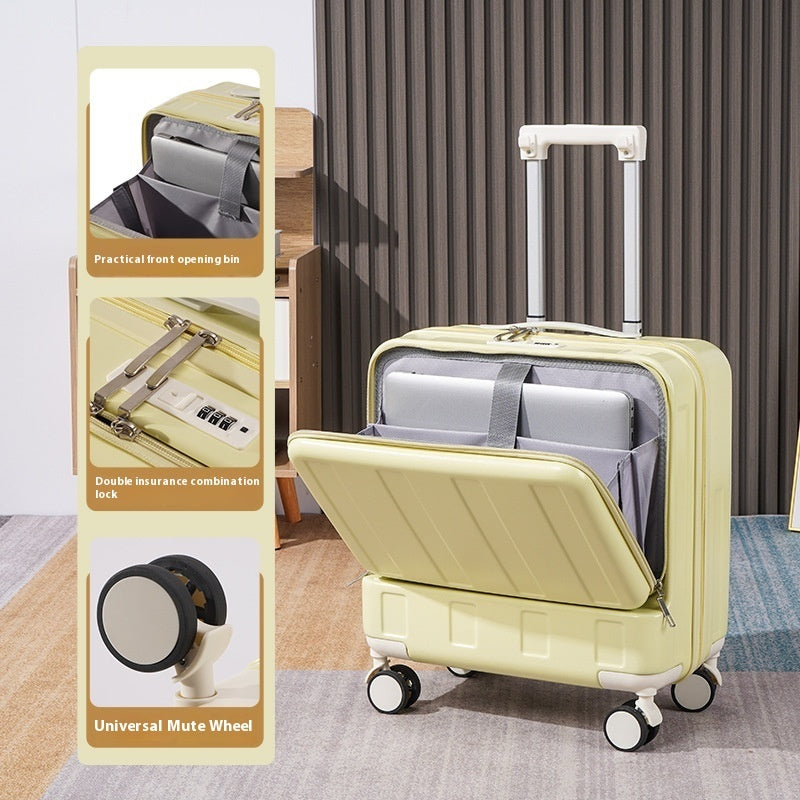 Multi-functional 18-inch Full-opening Luggage With Stand - Sheiloo